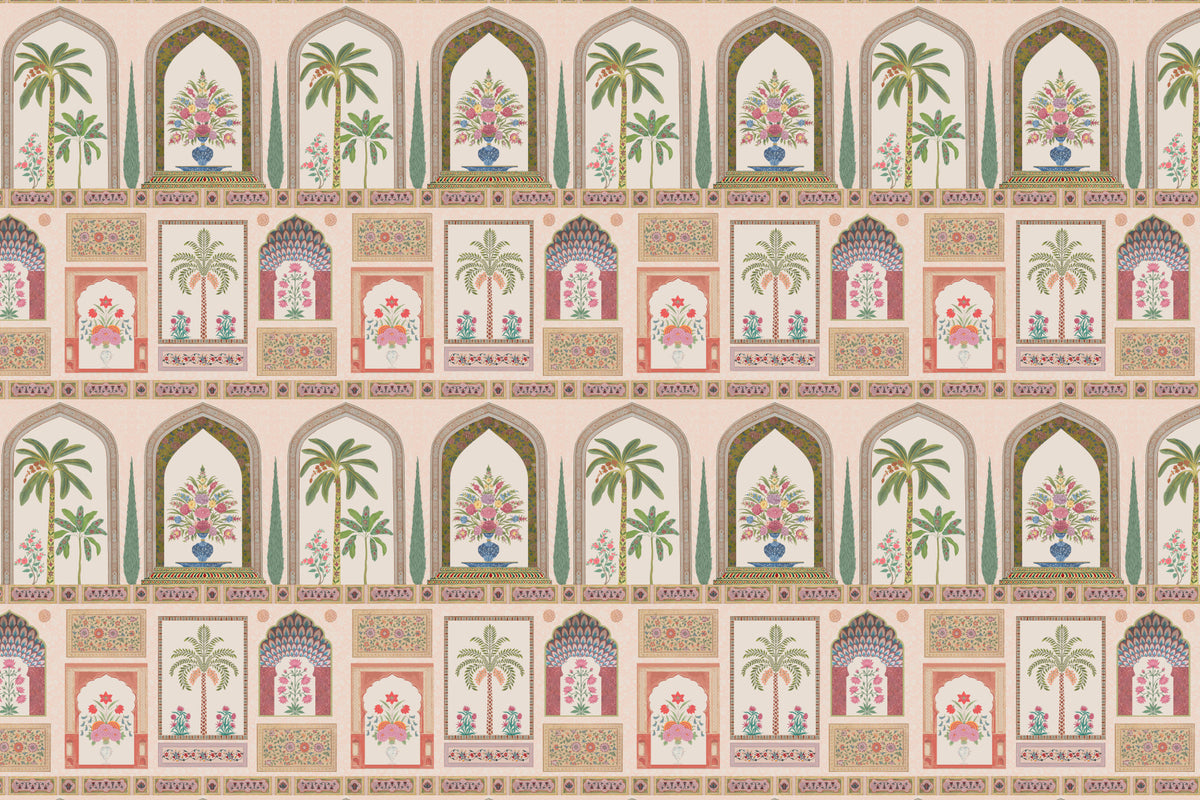 Mughal Garden Palace Wall Mural in your room