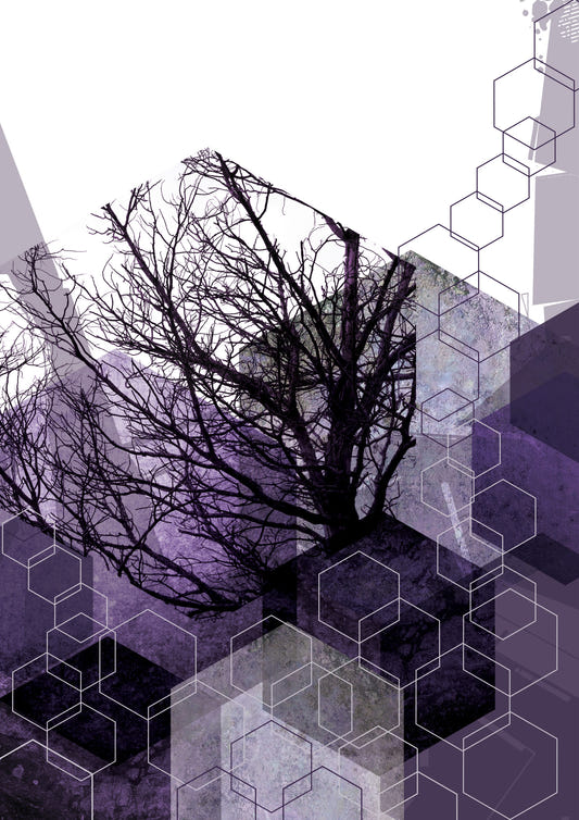 Geometric Arbor Veil Wall Mural