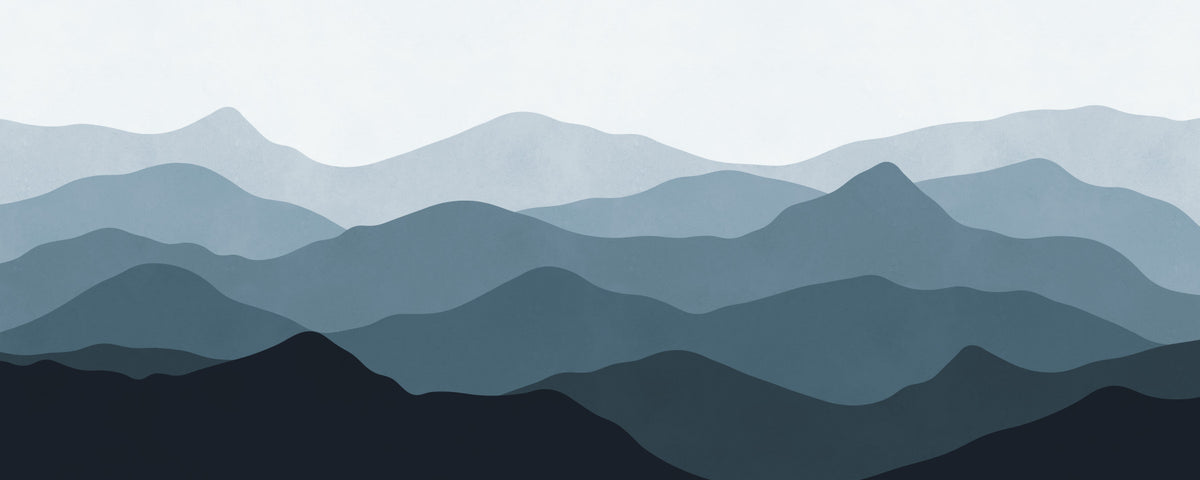 Layered Horizon 2 Wall Mural in your room — zoomed