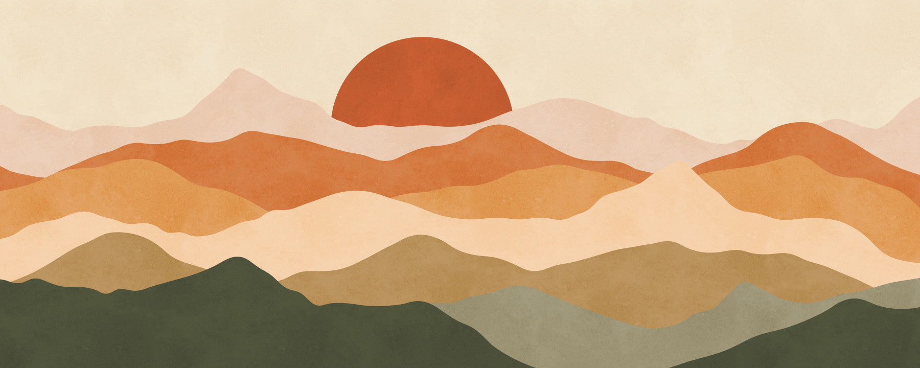 Terra Vista Glow Wall Mural