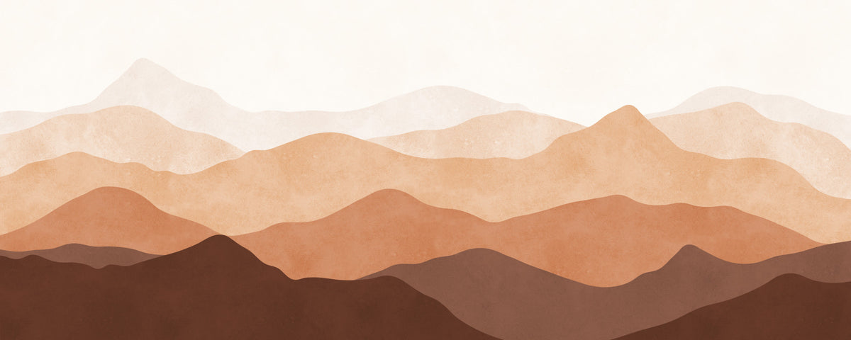 Earthy Ridge Panorama Wall Mural in your room