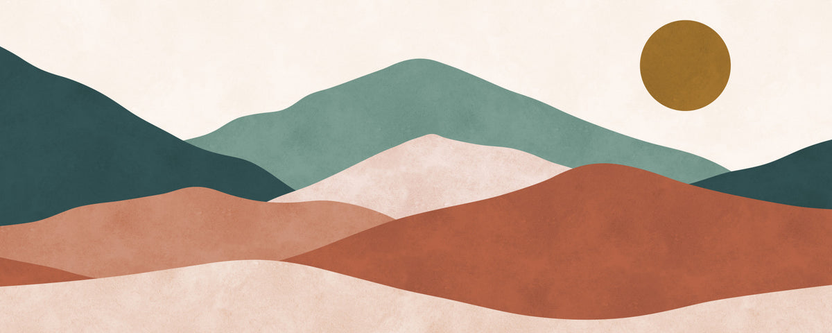 Desert Horizon Layers Wall Mural in your room