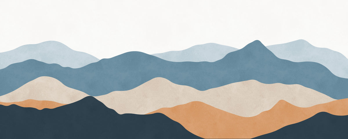 Desert Horizon Layers Wall Mural in your room