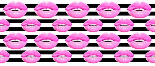 Pop Kiss Stripes Wall Mural