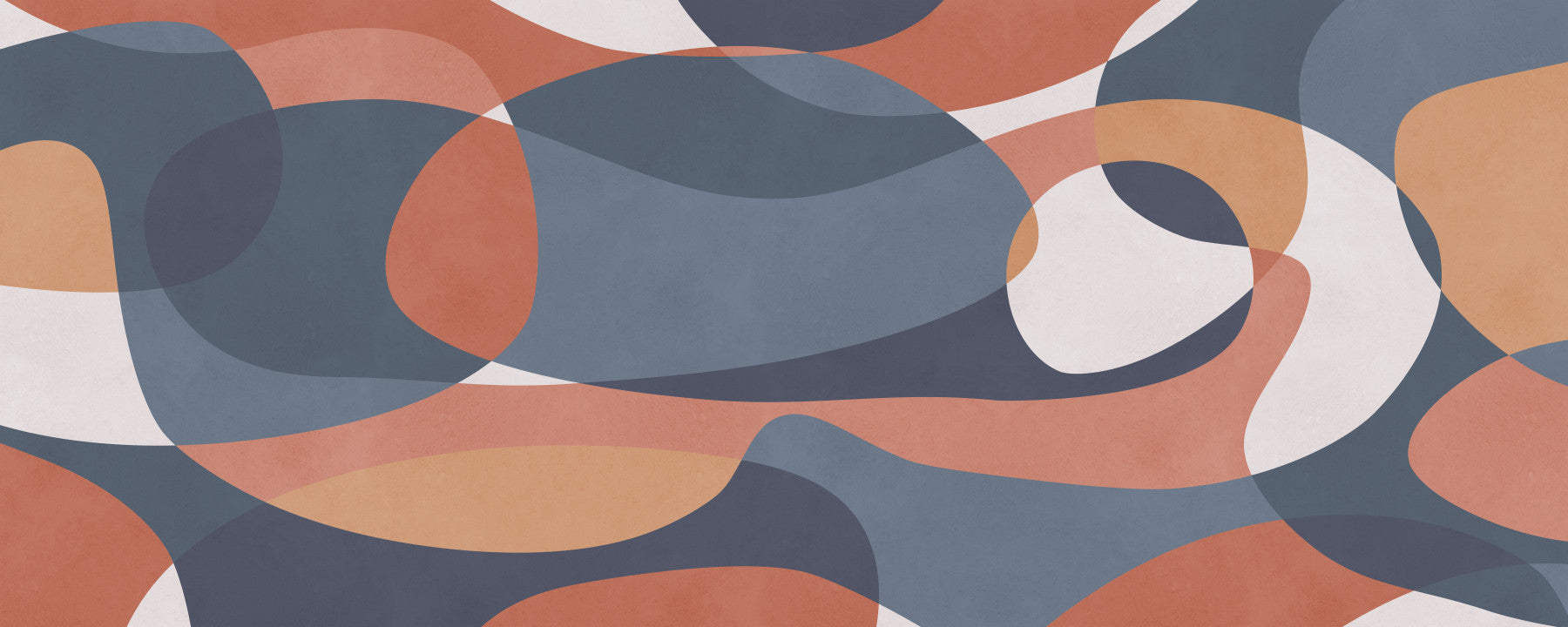 Overlapping Earthy Tones Wall Mural