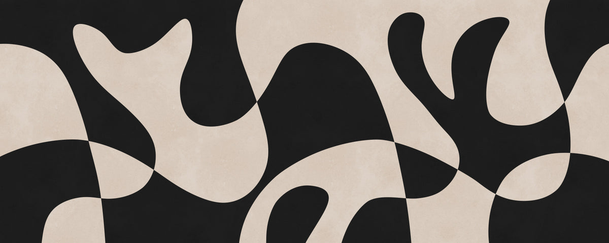 Organic Flow Monochromatic Wall Mural