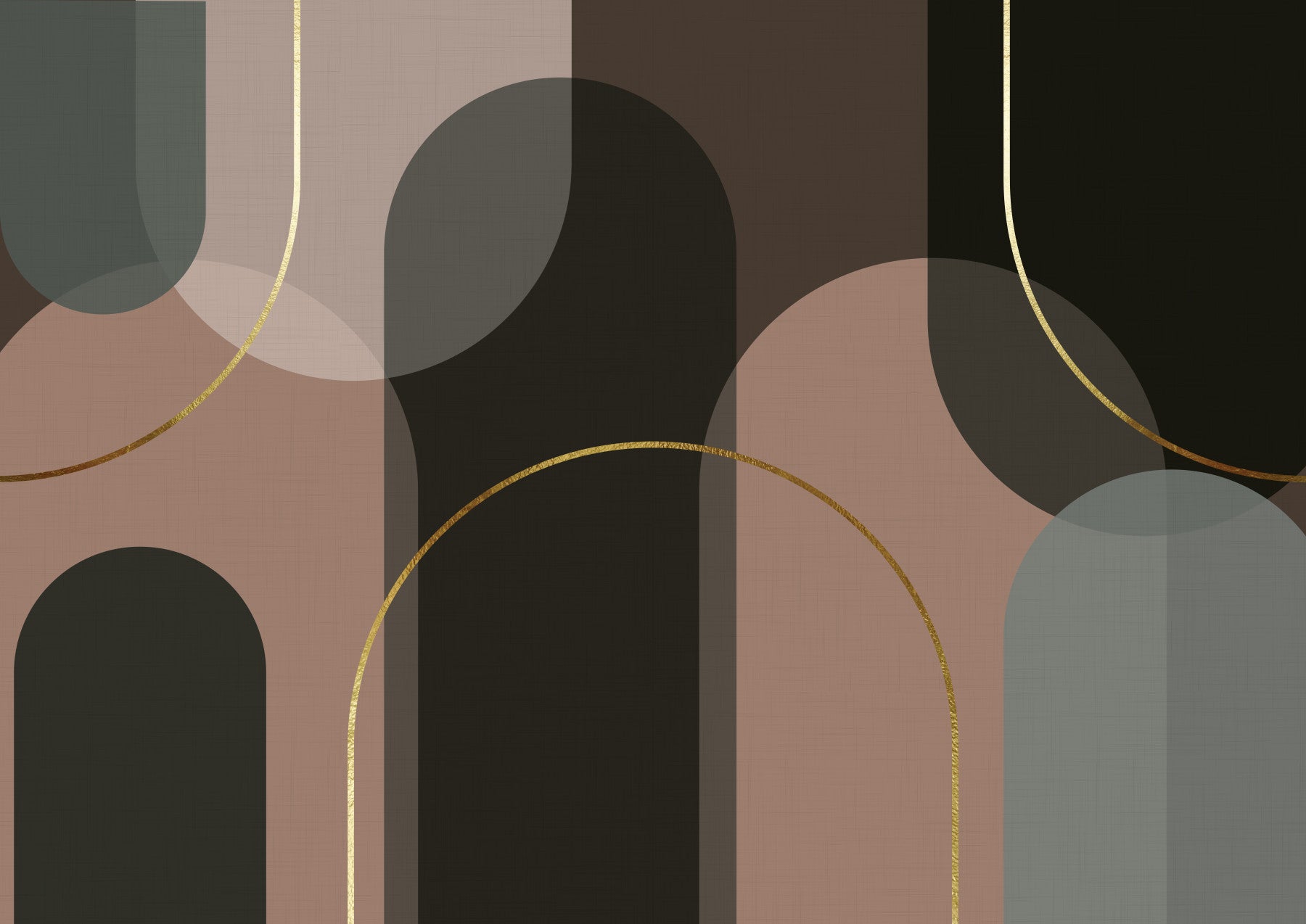 Golden Arches in Muted Hues Wall Mural