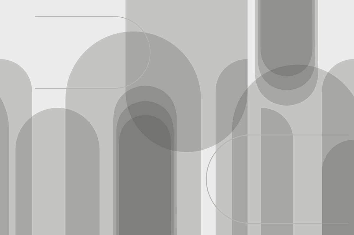Abstract Grey Arches Wall Mural in your room