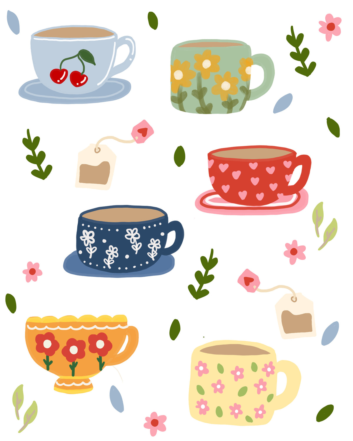 Teatime Wall Mural in your room
