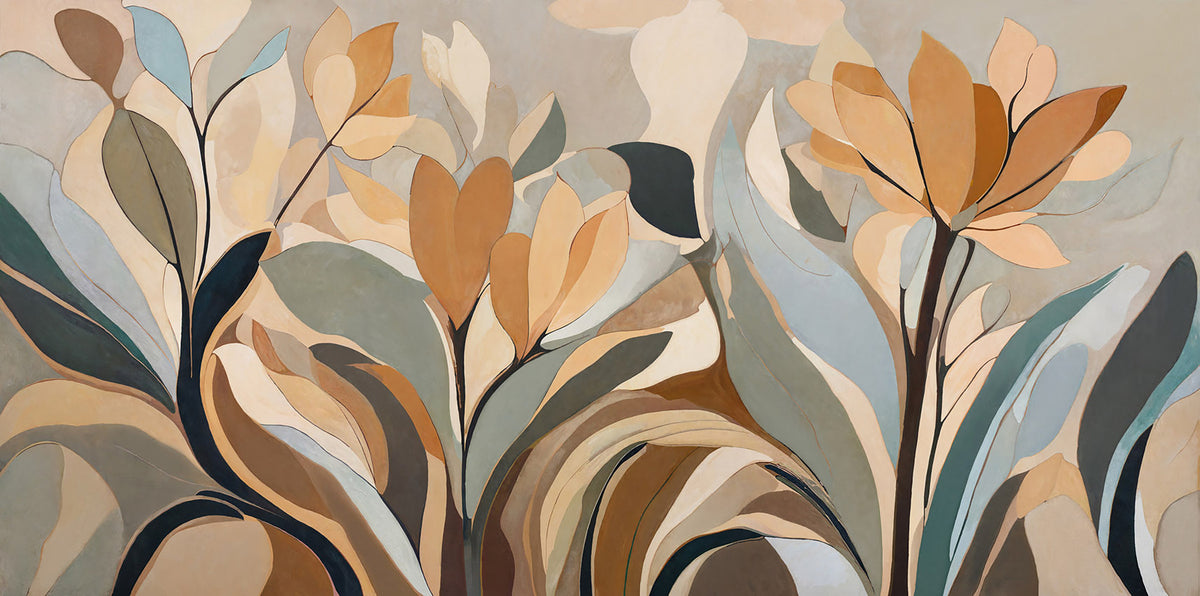 Emils Bloom Wall Mural in your room — zoomed