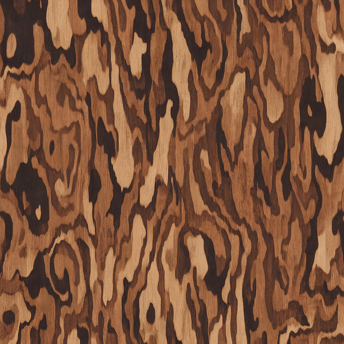 Ettore Walnut Wall Mural in your room