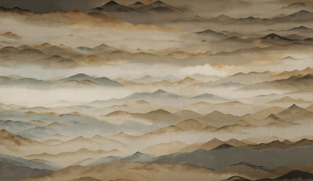Roerich Twilight Wall Mural in your room — zoomed