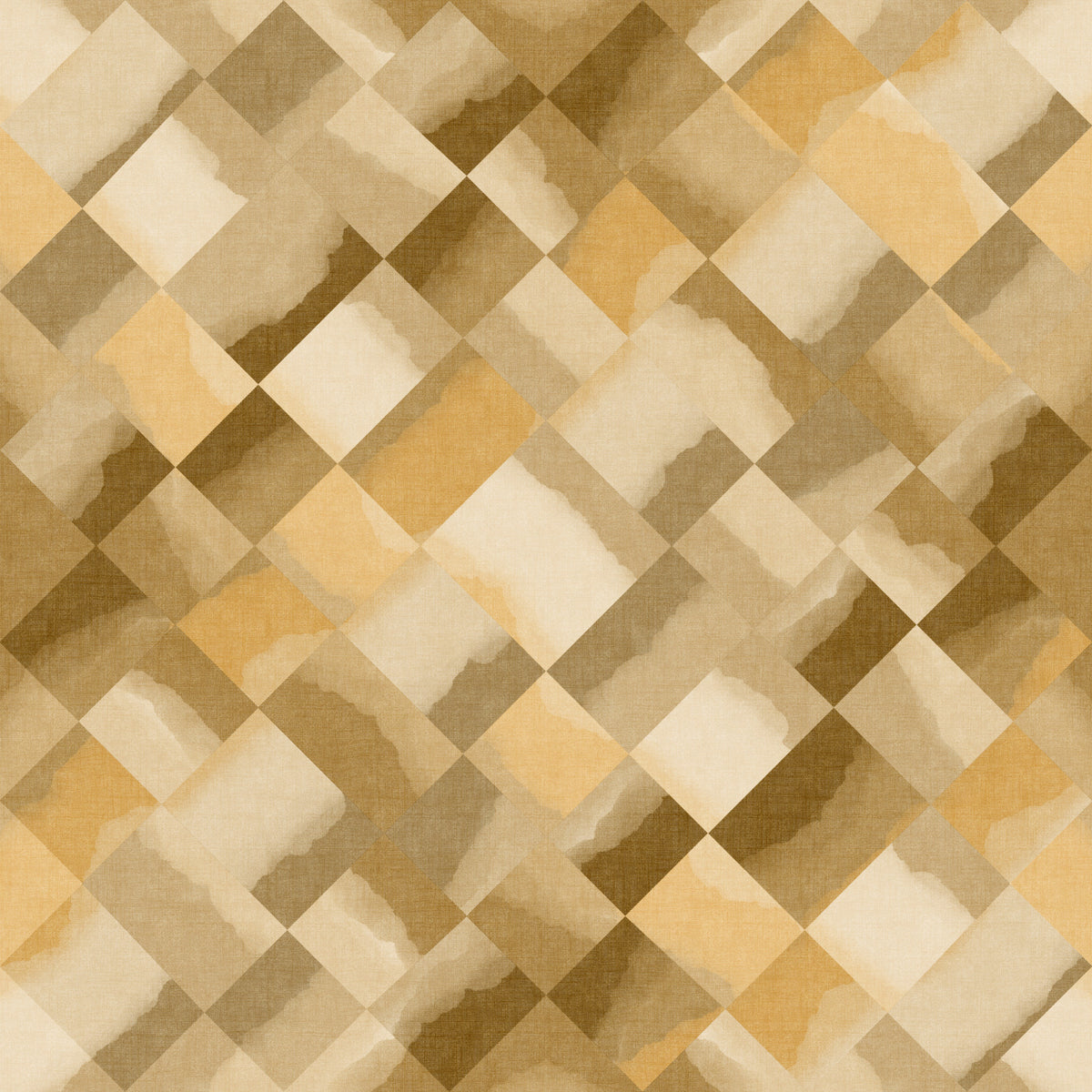Relax Ocher Painted Checker Wallpaper⁠ in your room