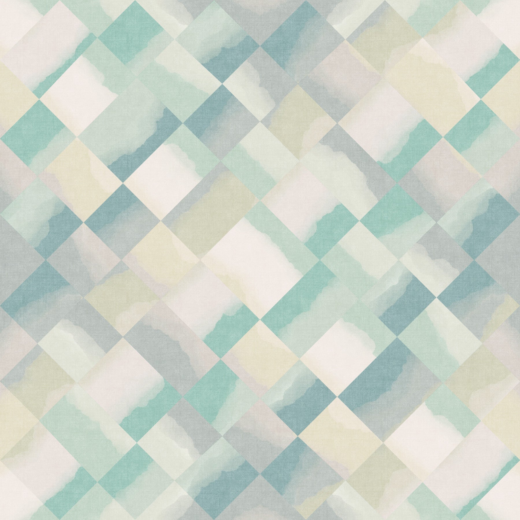 Relax Watery Painted Checker Wallpaper⁠