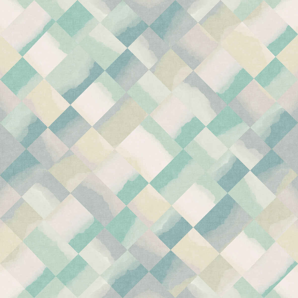 Relax Watery Painted Checker Wallpaper⁠ in your room — zoomed