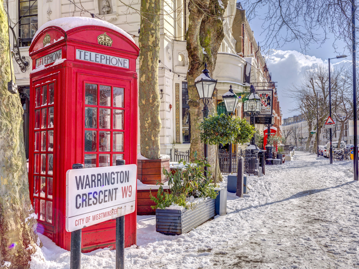 Maida Vale in snow Wall Mural in your room — zoomed