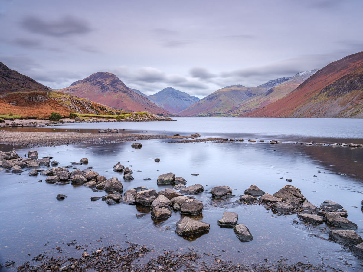 Wastwater's Autumnal Embrace Wall Mural in your room — zoomed