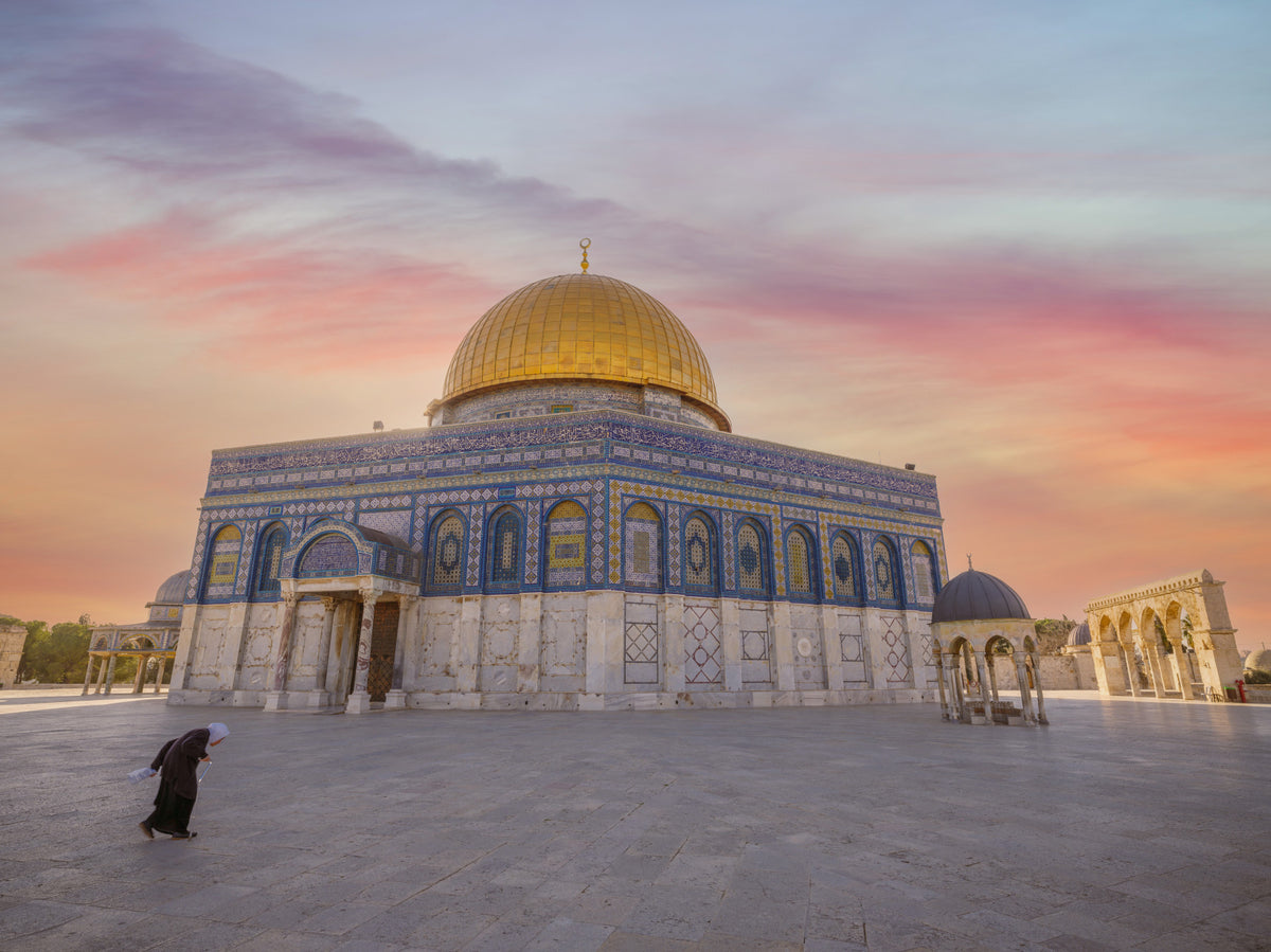 Jerusalem Golden Hour: Dome of the Rock Wall Mural