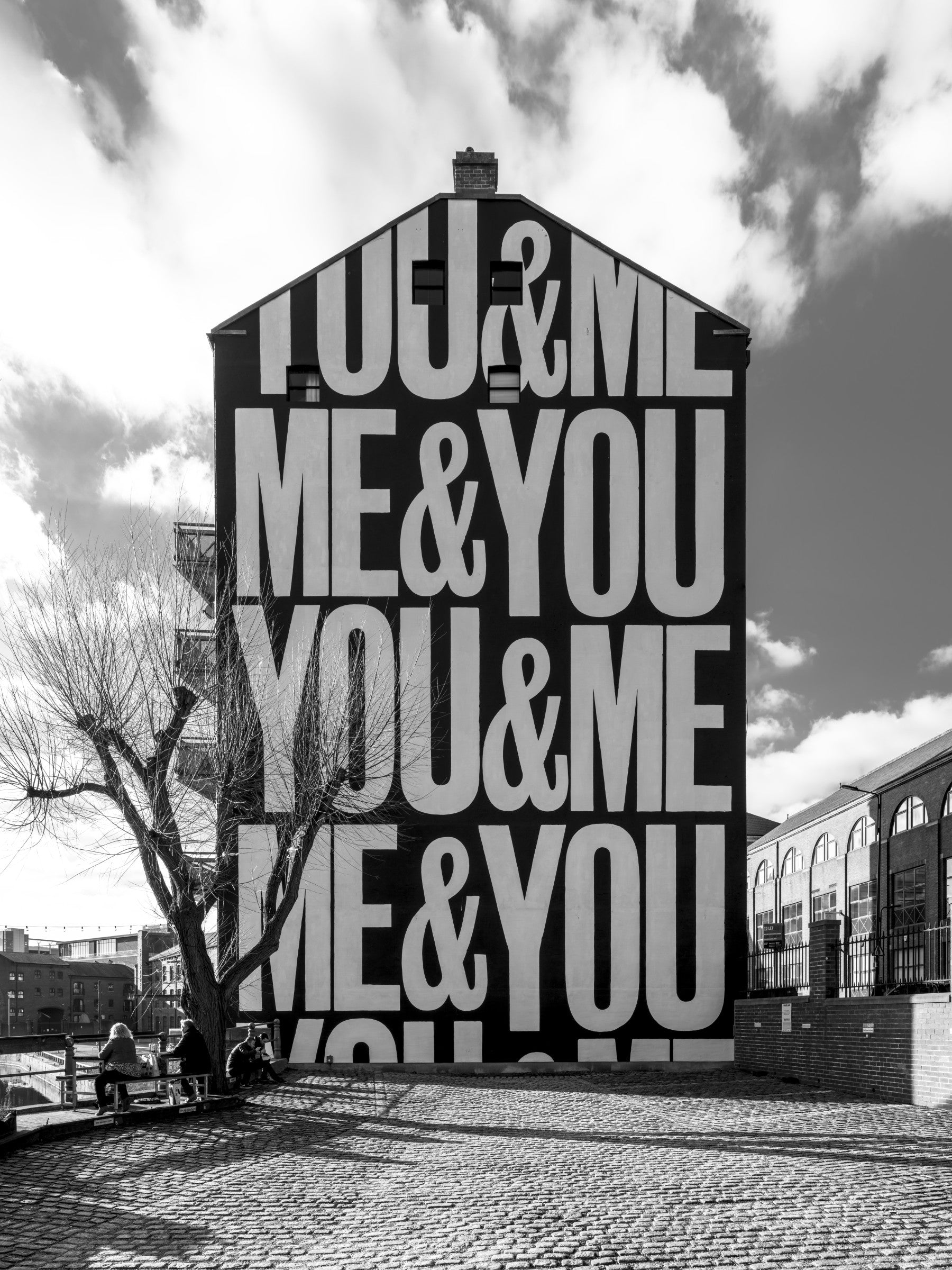 You & Me Urban Art Wall Mural