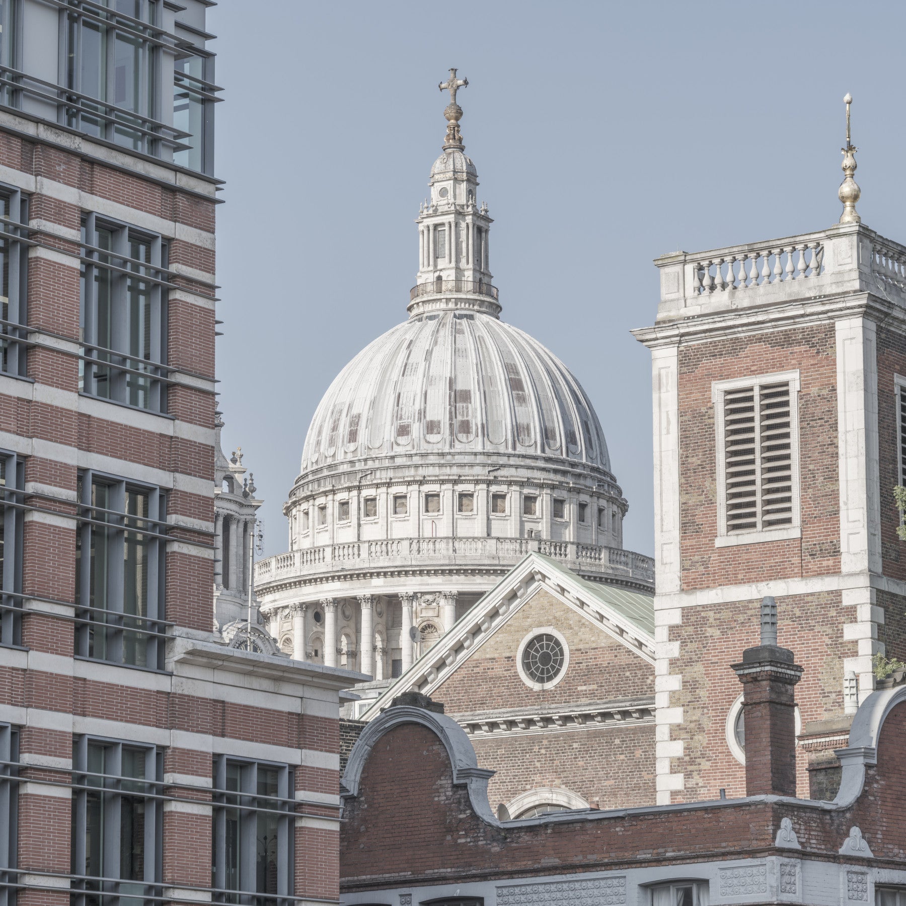 Londons majestic dome wall mural with historic city architecture