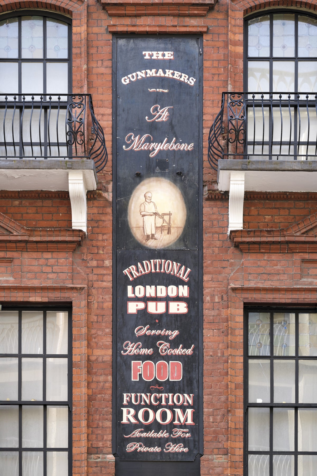 Marylebone Gunmakers Pub Facade Wall Mural in your room