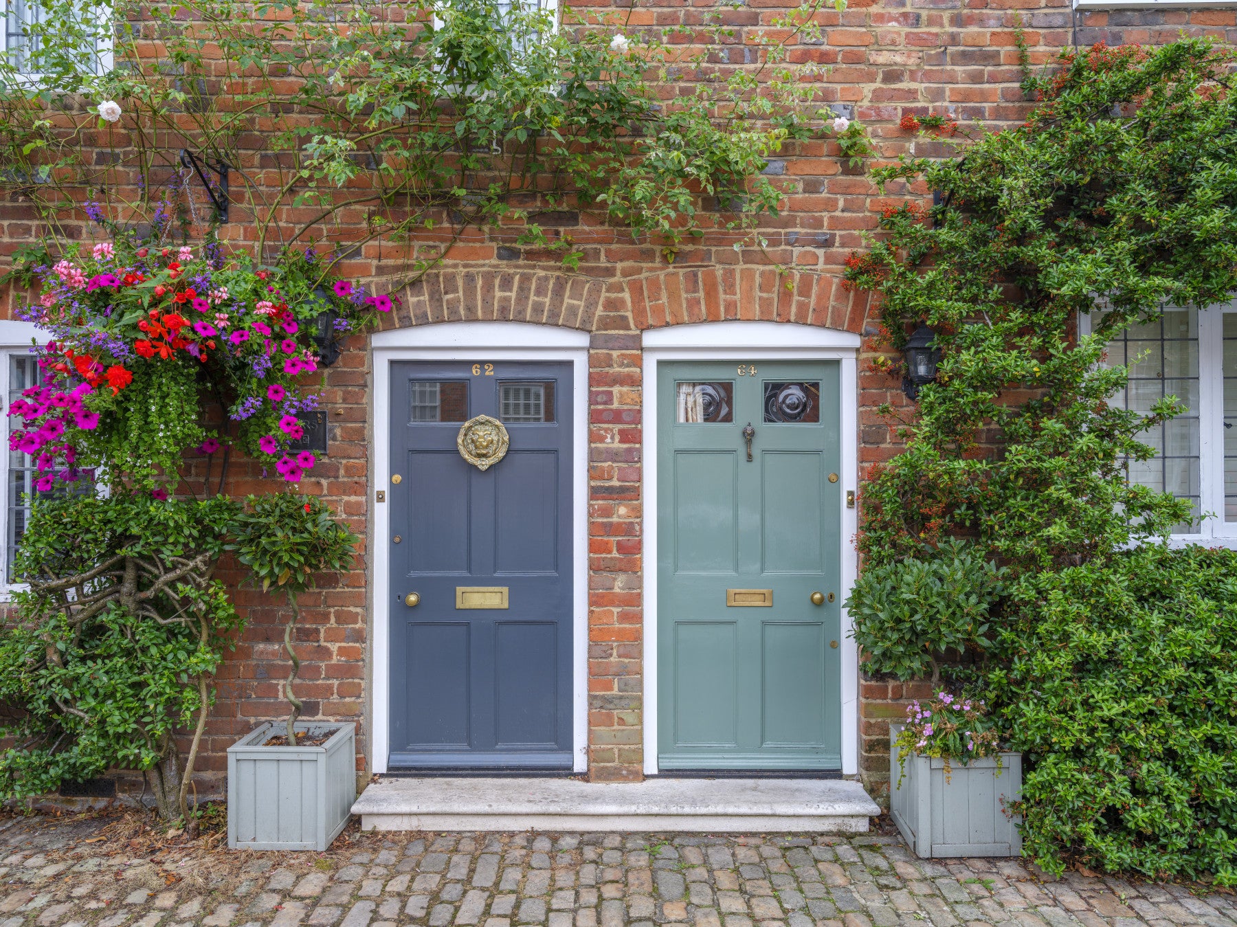 Brick & Bloom Doorways Wall Mural