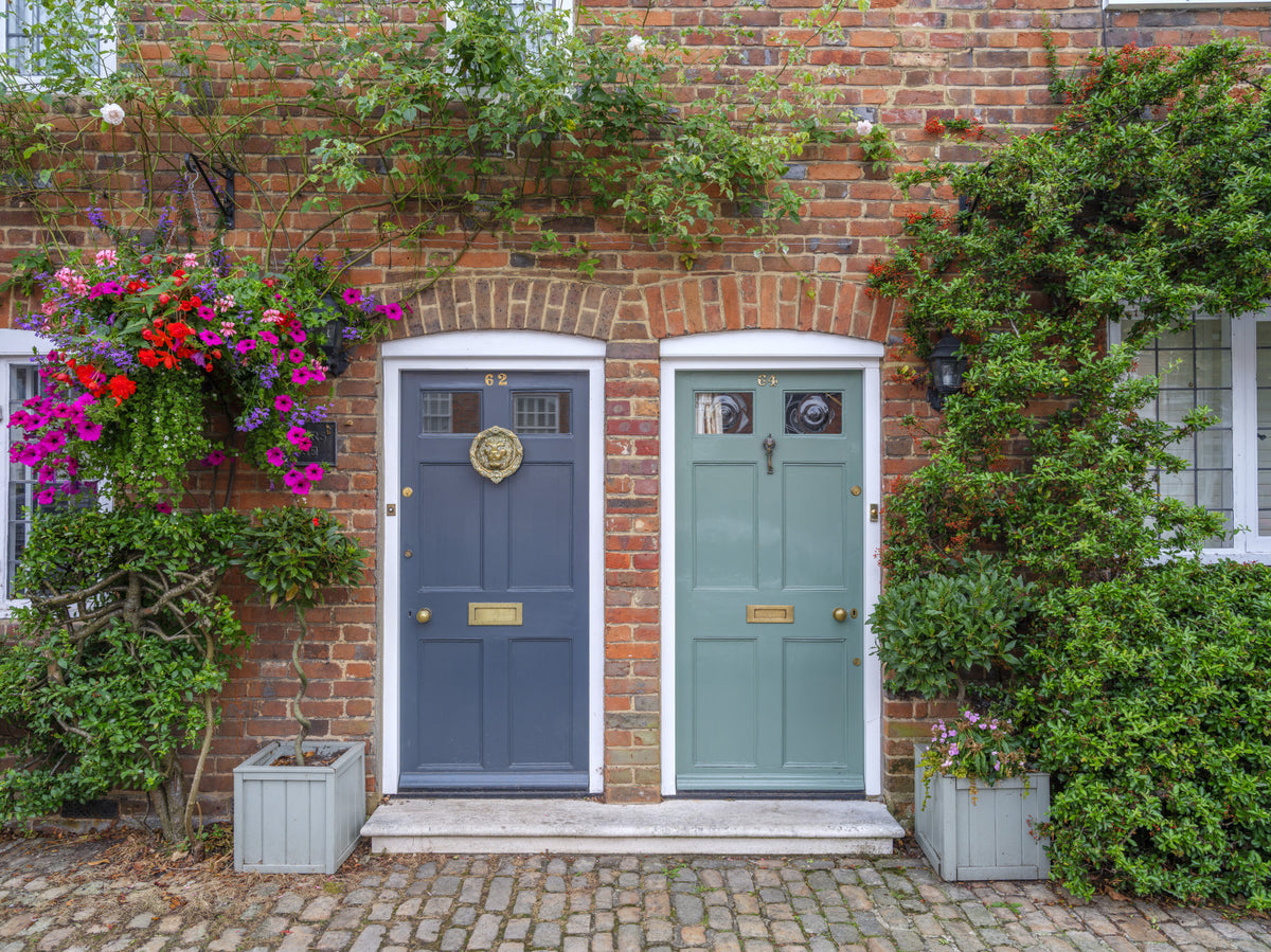 Brick & Bloom Doorways Wall Mural in your room — zoomed