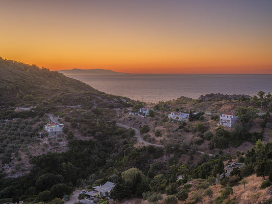 Golden Hour Coastline Serenity Wall Mural