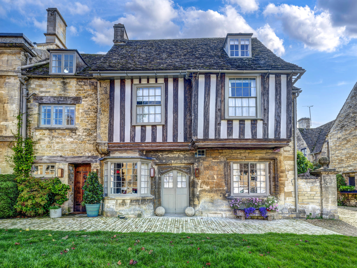 Cotswold Charm Cottage Wall Mural in your room