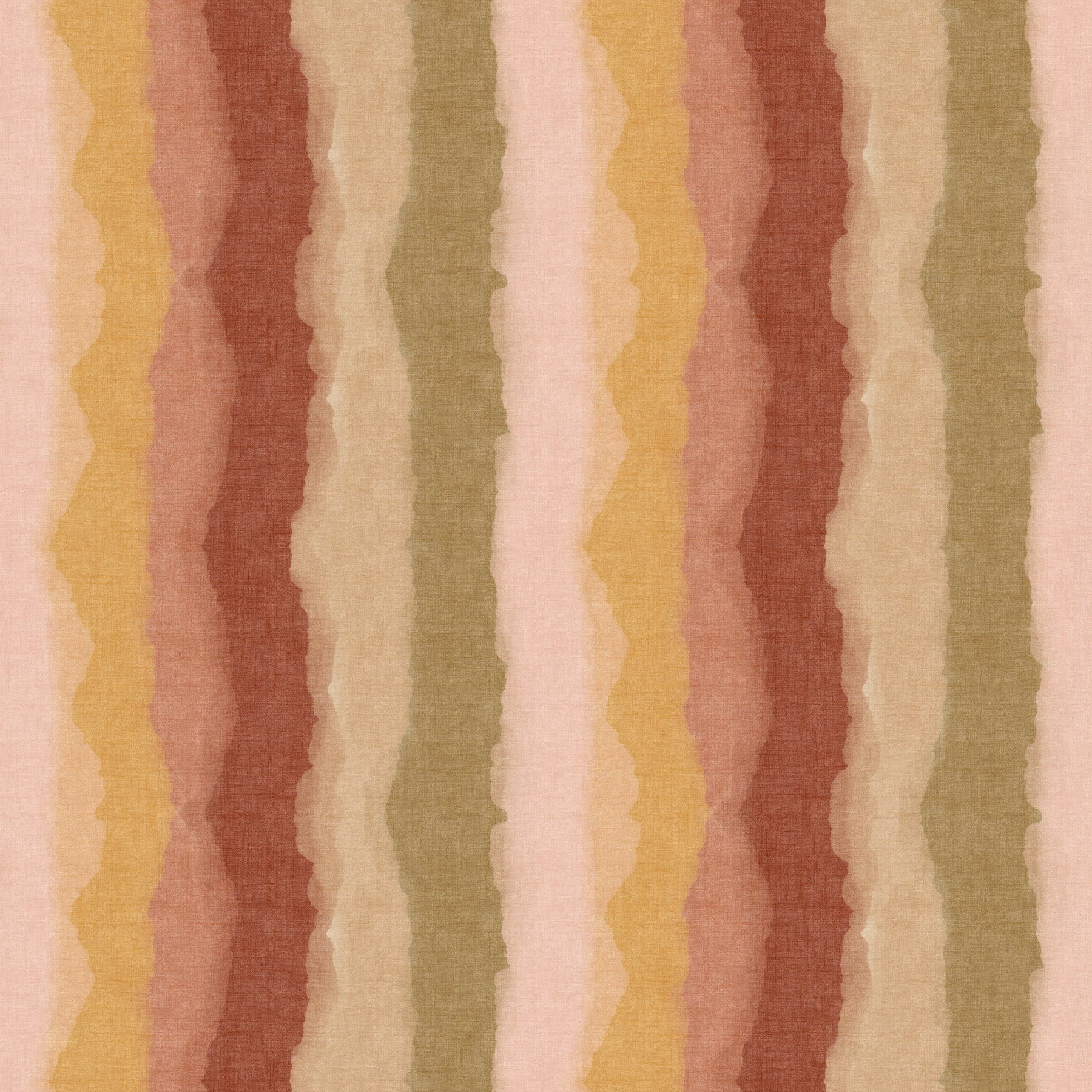 Modern wallpaper with sunset coloured vertical brushstrokes

