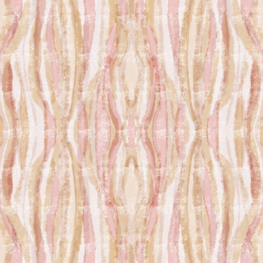 Soft Whisper ikat Waves Wallpaper⁠