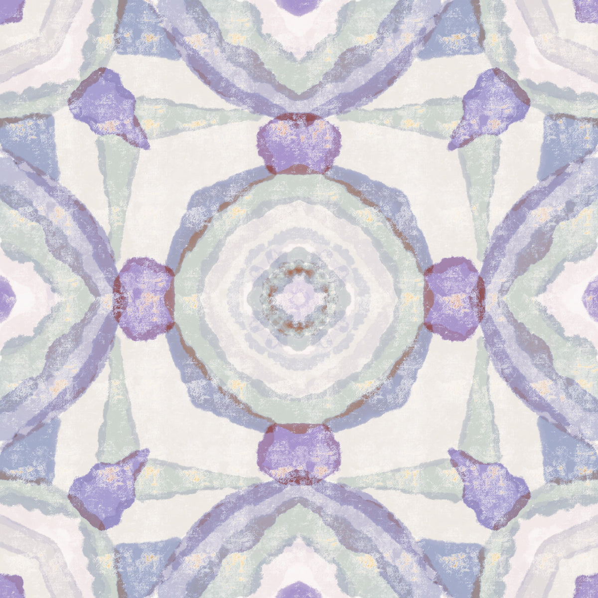 Muted Harmony Kaleidoscope Wallpaper⁠ in your room