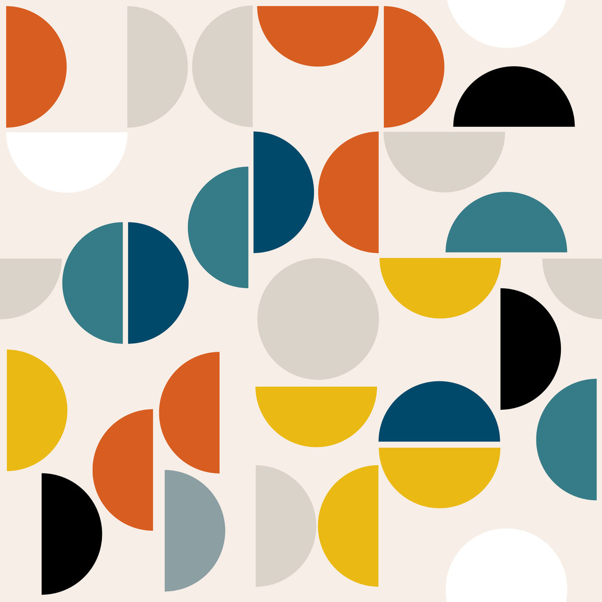 Geometric Rhythm Wallpaper⁠ in your room — zoomed