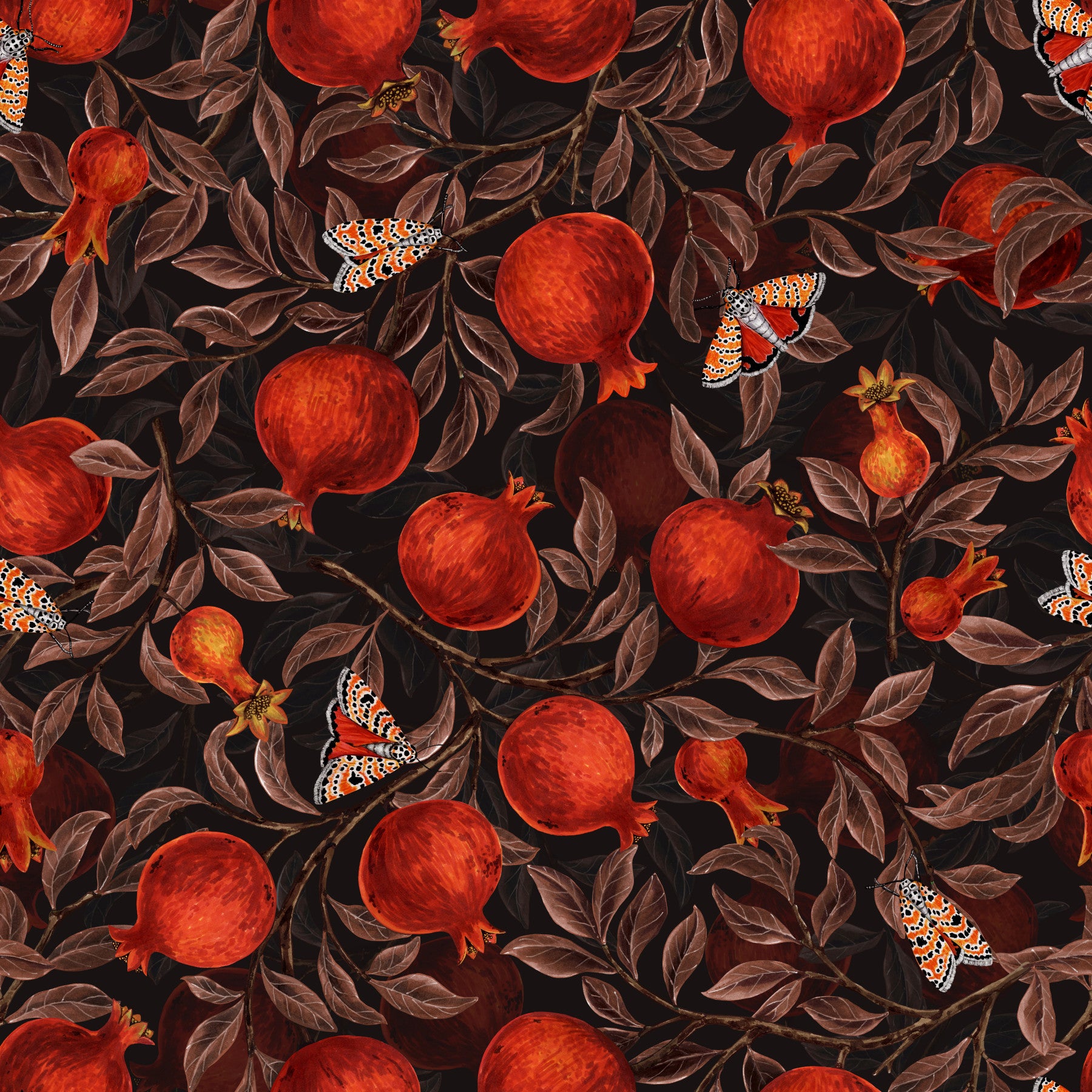 Pomegranate Nocturne Wallpaper⁠