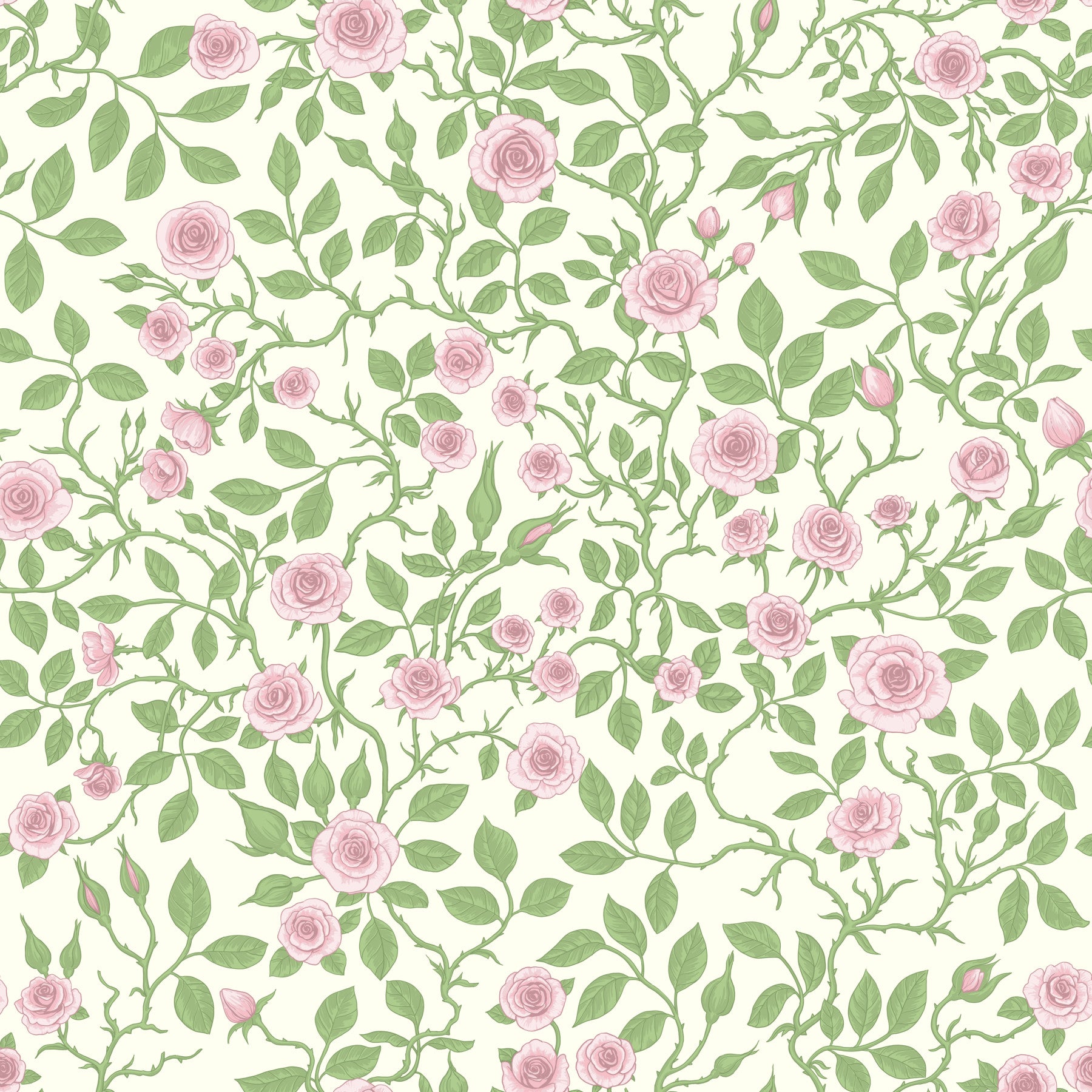 Sweet Briar Embrace Wallpaper⁠ in your room — zoomed