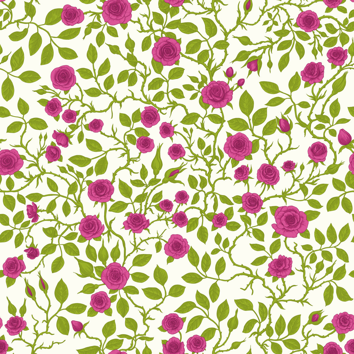 Blooming Rose Trellis Wallpaper⁠ in your room — zoomed
