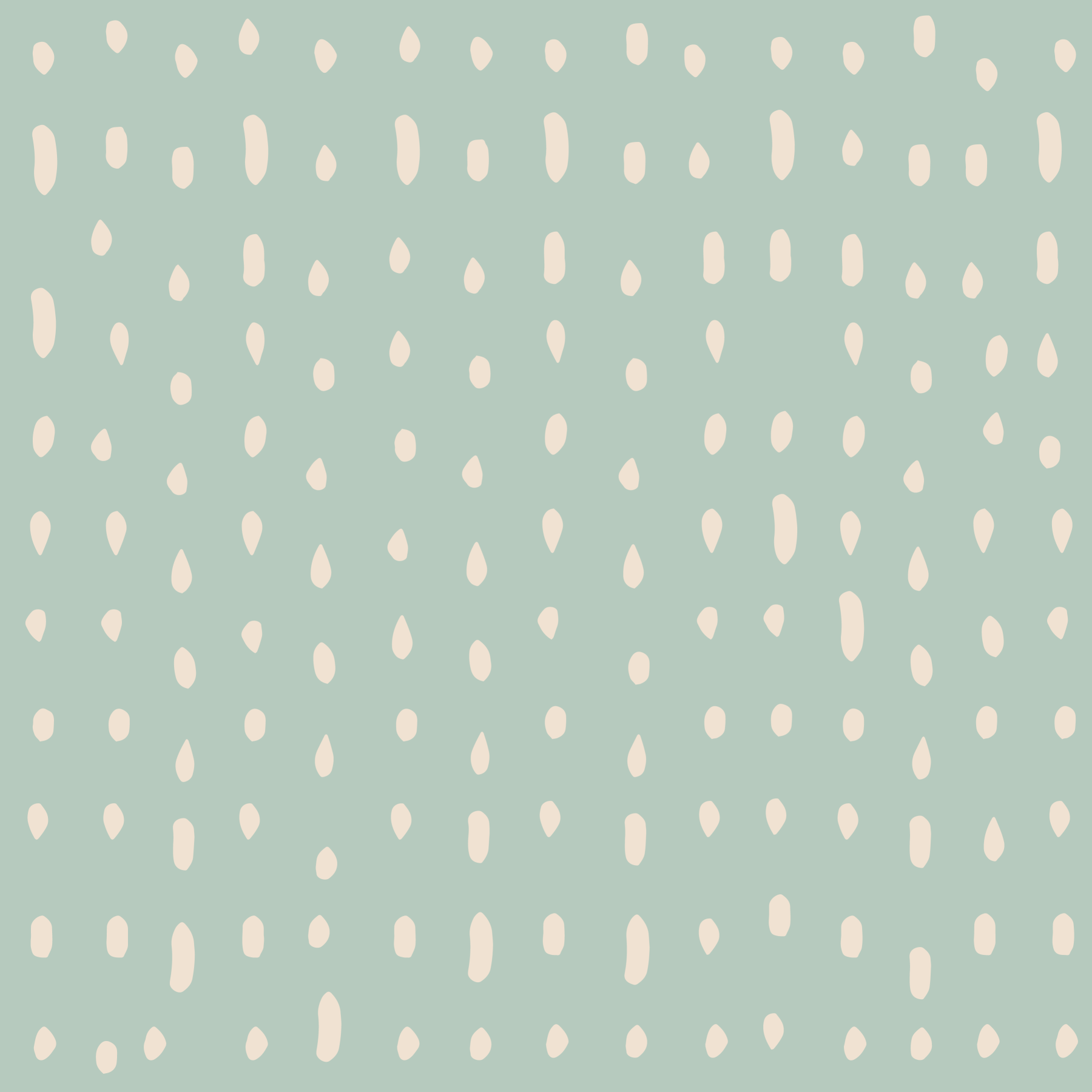 Mid Century Seed Dots Light Sage Wall Mural