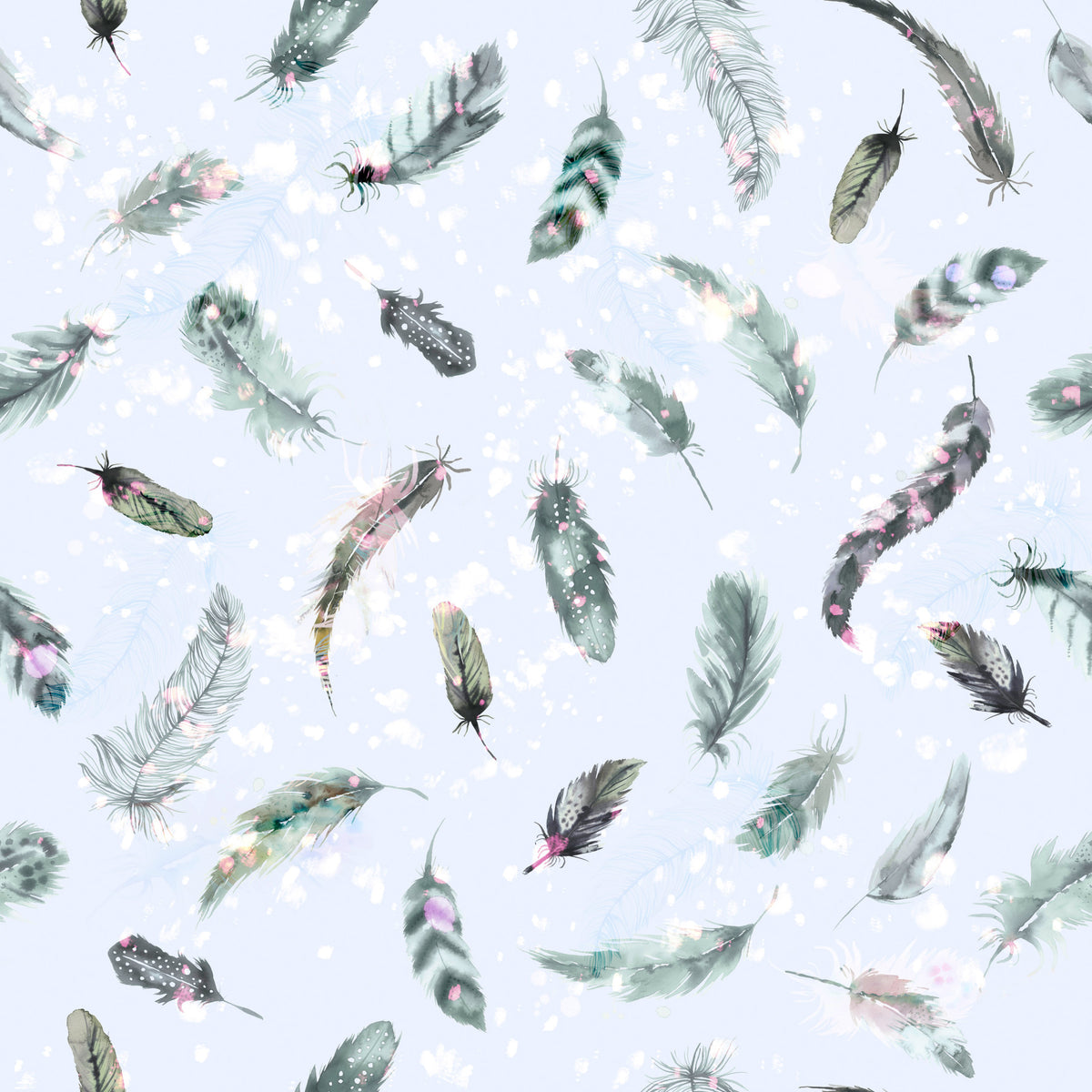 Ethereal Feather Dance Wallpaper⁠ in your room