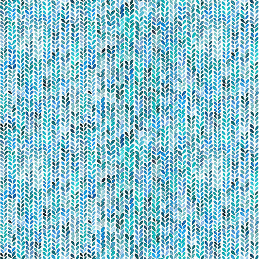 Aqua Knit Cascade Wallpaper⁠