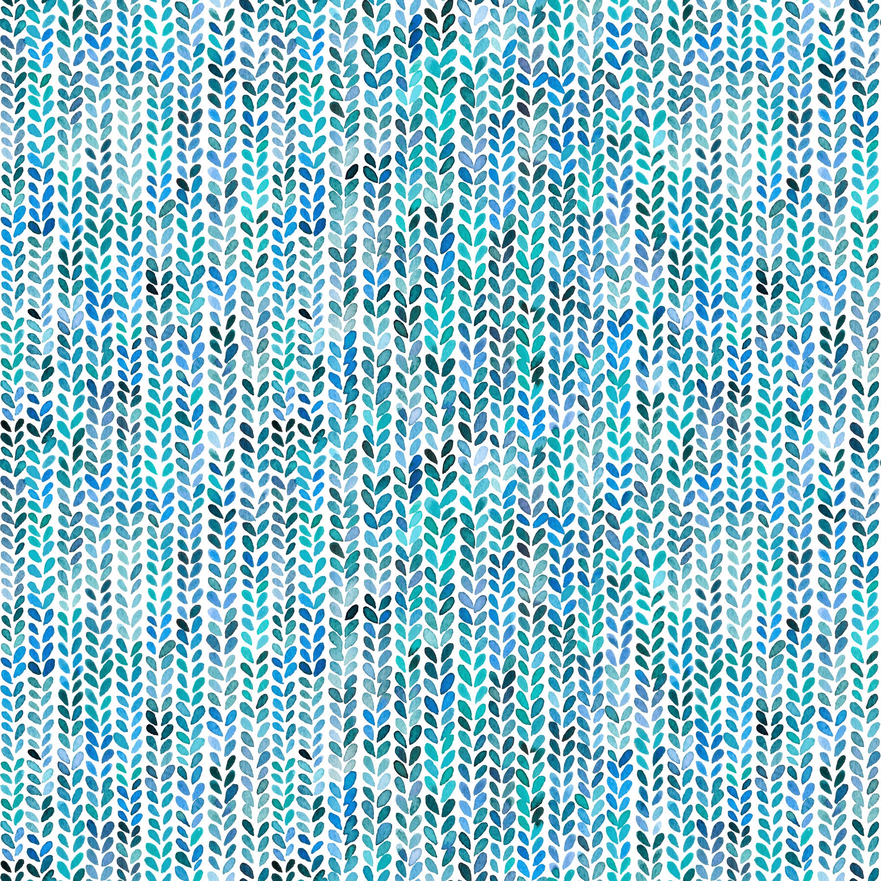 Aqua Knit Cascade Wallpaper⁠ in your room — zoomed