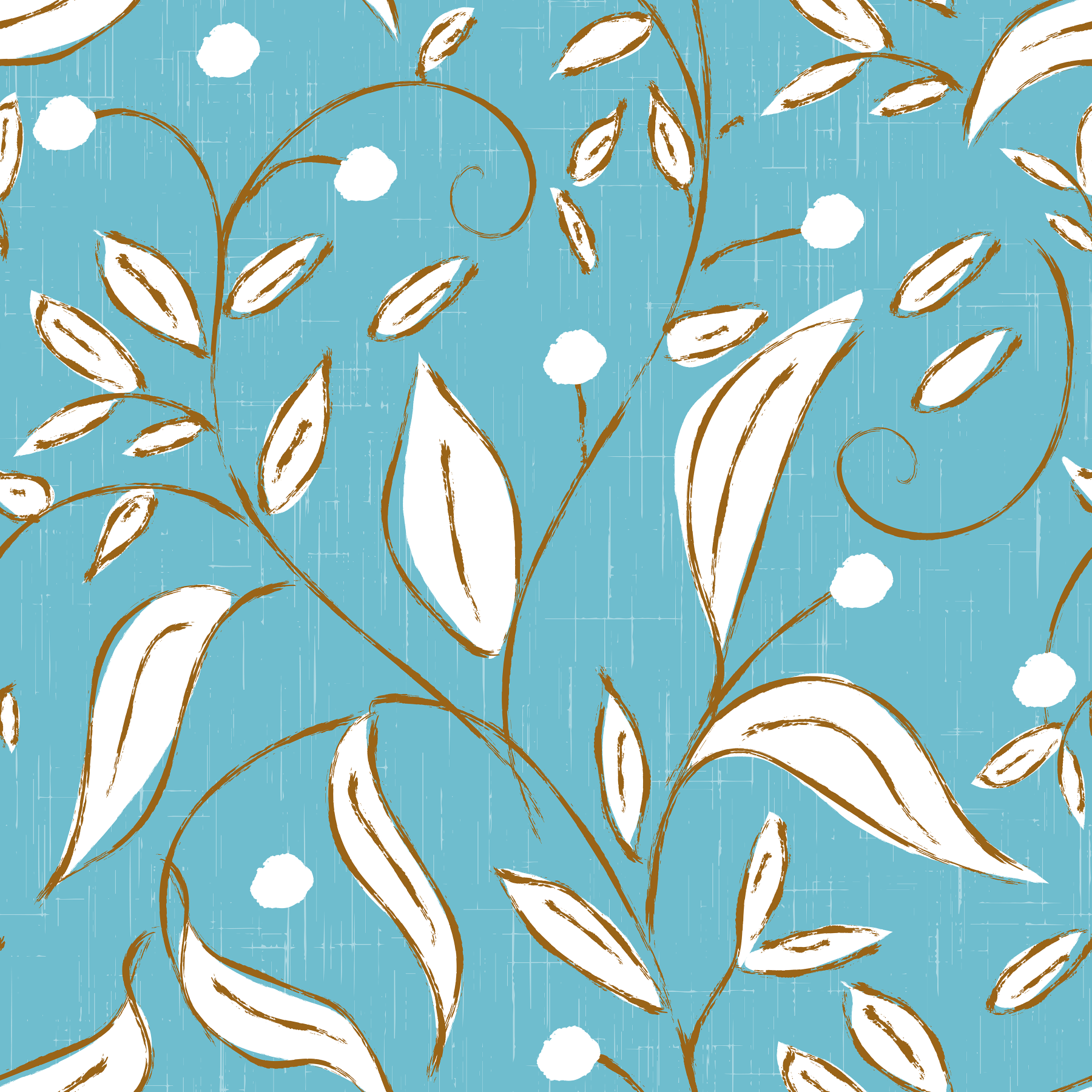 Sky Blue Botanical Vine Wallpaper Scandinavian Wallpaper⁠