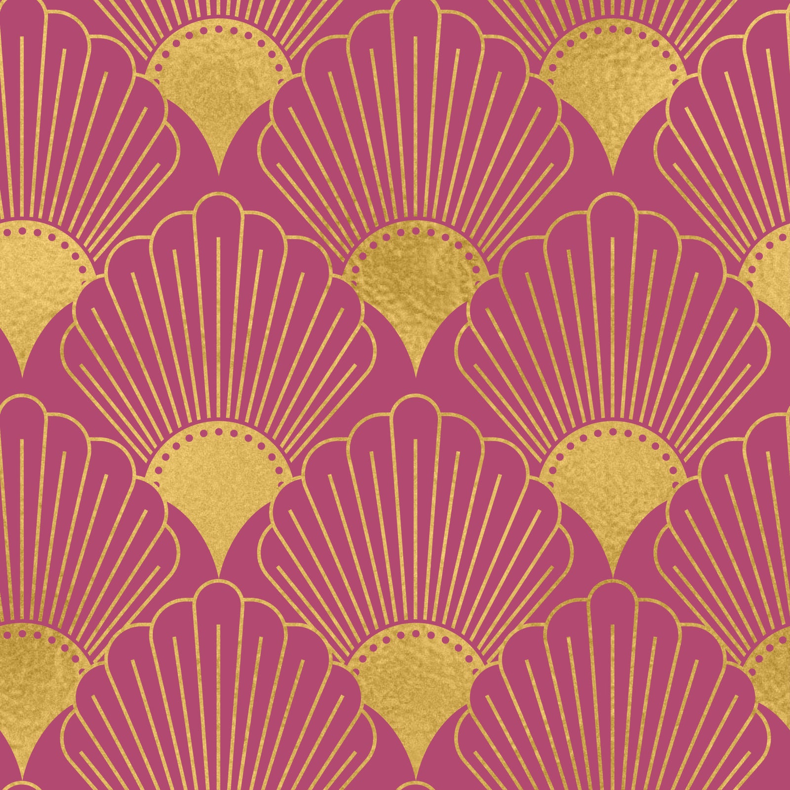 Gatsby Glamour Art Deco Fan Wallpaper
