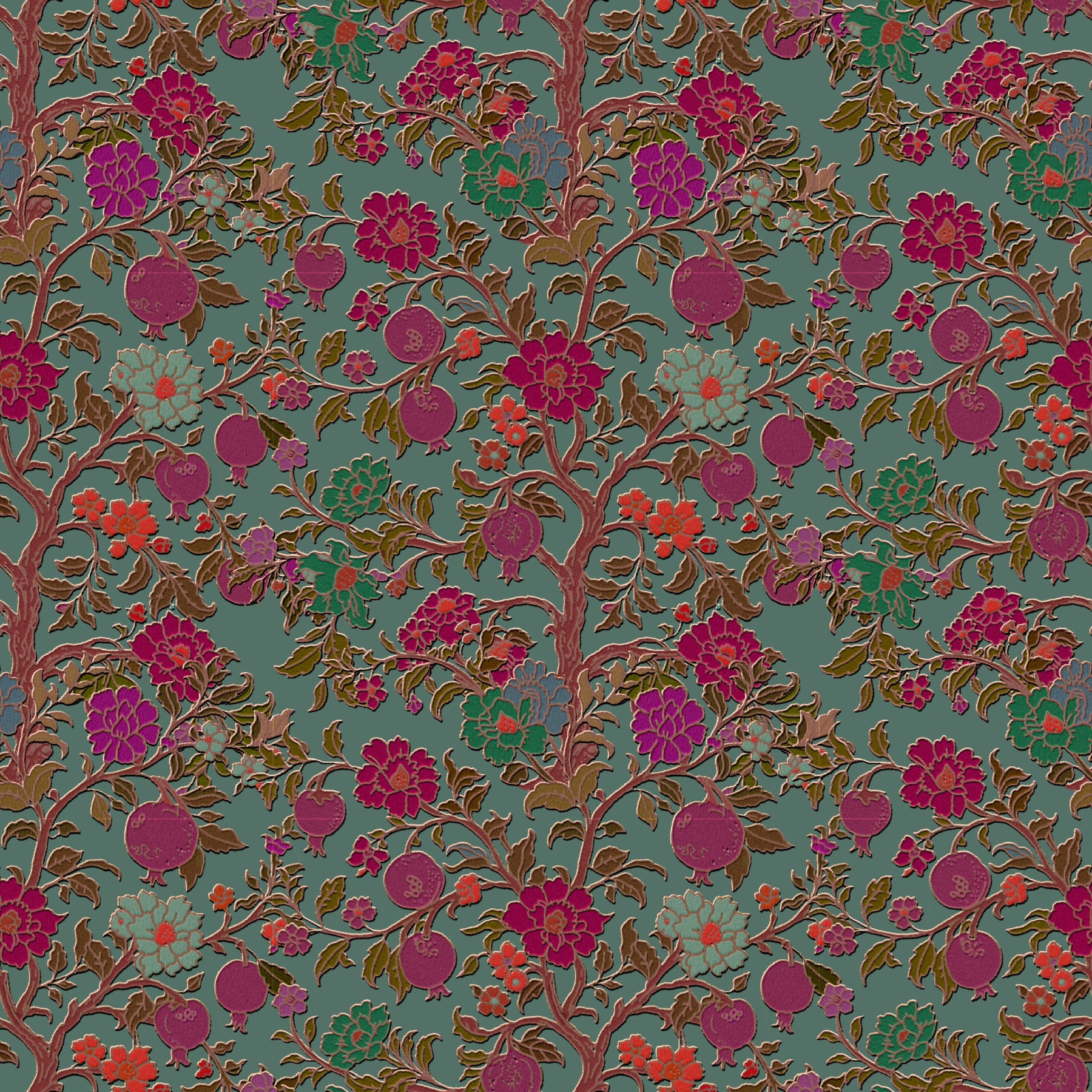 Midnight Garden Tree of Life Wall Decor Wallpaper⁠