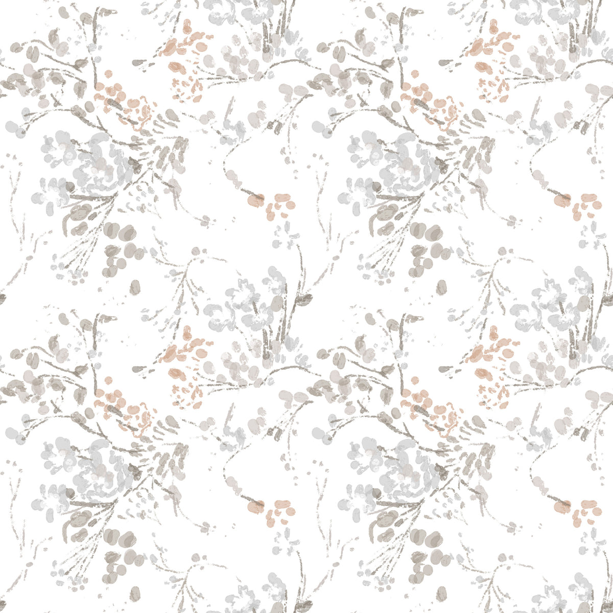 Whispering Pastel Botanicals Wallpaper⁠ in your room