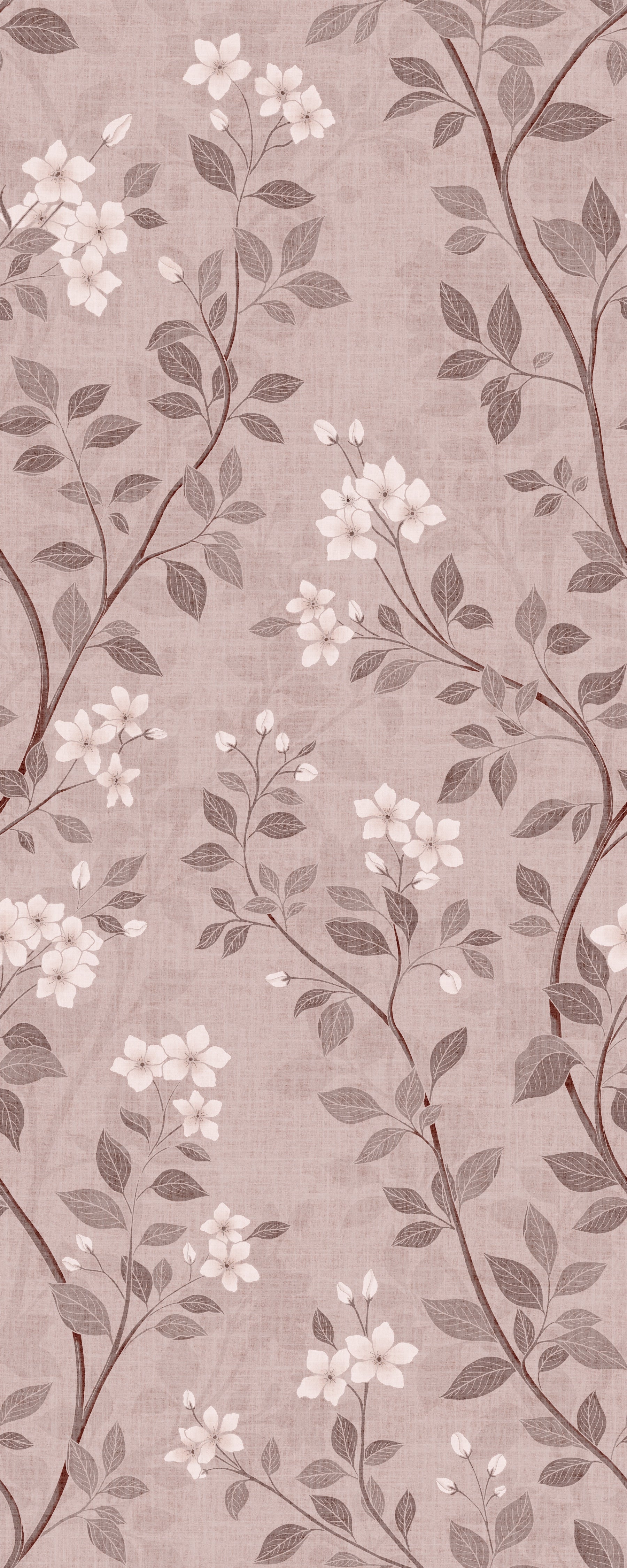 Delicate Blush Chinoiserie Blossom Wallpaper Wallpaper⁠