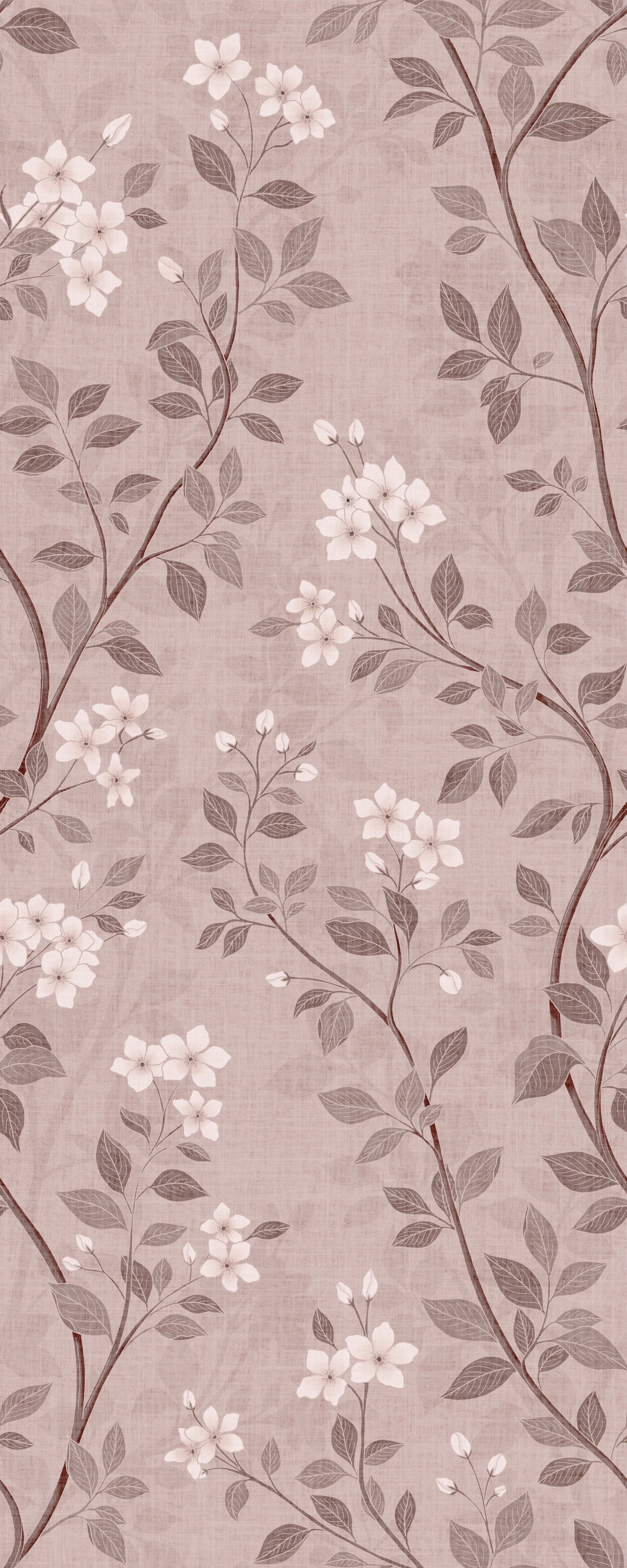 Delicate Blush Chinoiserie Blossom Wallpaper⁠ in your room