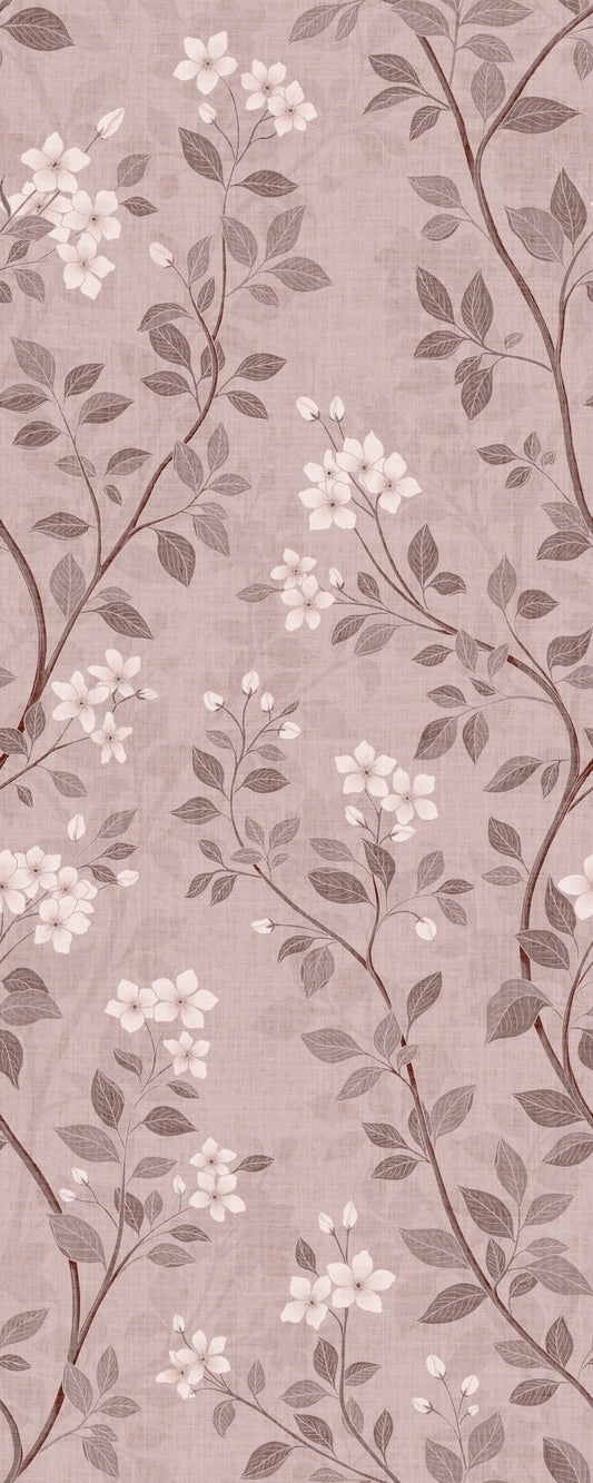 Delicate Blush Chinoiserie Blossom Wallpaper⁠