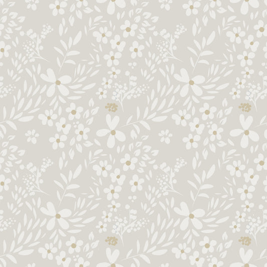 Delicate Meadow Silhouette Neutral Wallpaper Wallpaper⁠