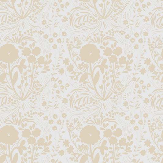 Whispering Meadows Vintage Botanical Wallpaper Wallpaper⁠
