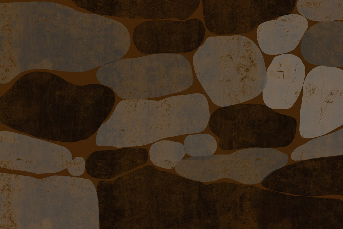 Textured Cobblestone Haven Wall Mural in your room — zoomed